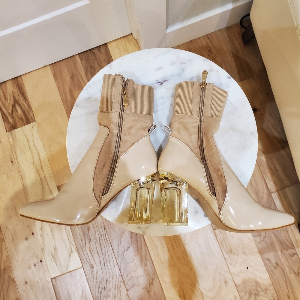 Clear heeled Boots